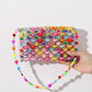Bag Beaded Heart Bead Mini Shoulder Bag Handwoven Jelly Colorful Purse Summer 2025 Trendy Gift Accessory