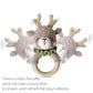 Crochet Wooden Animal Teether Rattle Newborn Sensory Toys