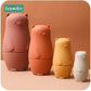 Silicone Stacking Toy Nesting Bear Matryoshka Kit Holiday Gift 2025 BPA Free Educational Toy