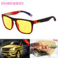 Sunglasses Polarized Night Vision Unisex Square Frame UV400 Anti Glare Driving Glasses Fall 2025 Trend