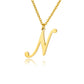 Gold Personalized Initial Necklace - Elegant Minimalist Gift for Women, Weddings & Anniversaries