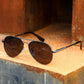 Aviation Sunglasses for Compact Face Retro Male Pilot UV400