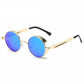 Steampunk Metal Sunglasses for Men Women Vintage Round Glasses Fashion High Quality Oculos de Sol