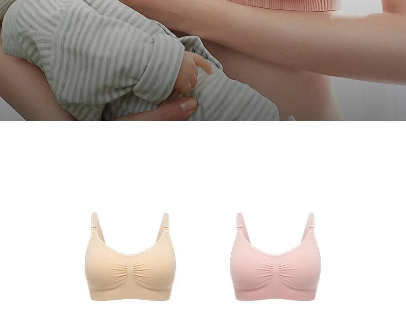 seamless wire-free maternity, nylon, all seasons – Breathable women's nursing bra