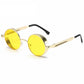 Steampunk Metal Sunglasses for Men Women Vintage Round Glasses Fashion High Quality Oculos de Sol