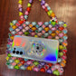 Bag Beaded Heart Bead Mini Shoulder Bag Handwoven Jelly Colorful Purse Summer 2025 Trendy Gift Accessory