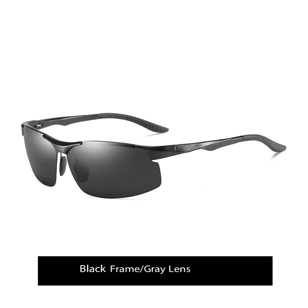 Sunglasses Photochromic Polarized UV400 Rimless Driving Glasses, Day Night Vision, Light Frame VT2173