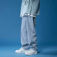 Plush Relaxed Men's Jeans - Baggy Tapered, Denim, Regular