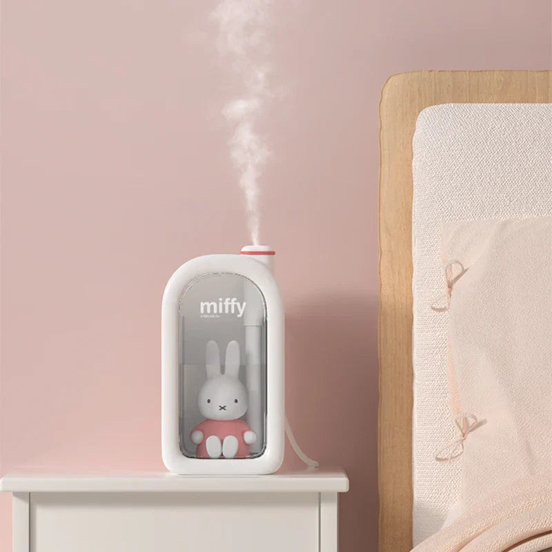 Humidifier Ultrasonic 380ml Doll Design Desktop Humidifier Back To School 2025 Quiet LED Mood Light Gift