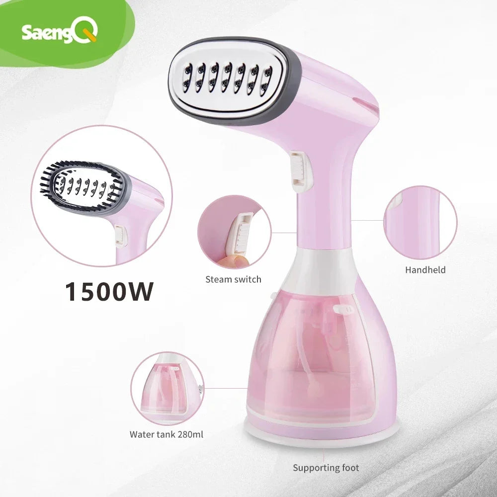 Garment2025 Edition Steamer Travel-Friendly 1500W Hand-Held Clothes Steam Iron, Vertical Fast Heat, Fall