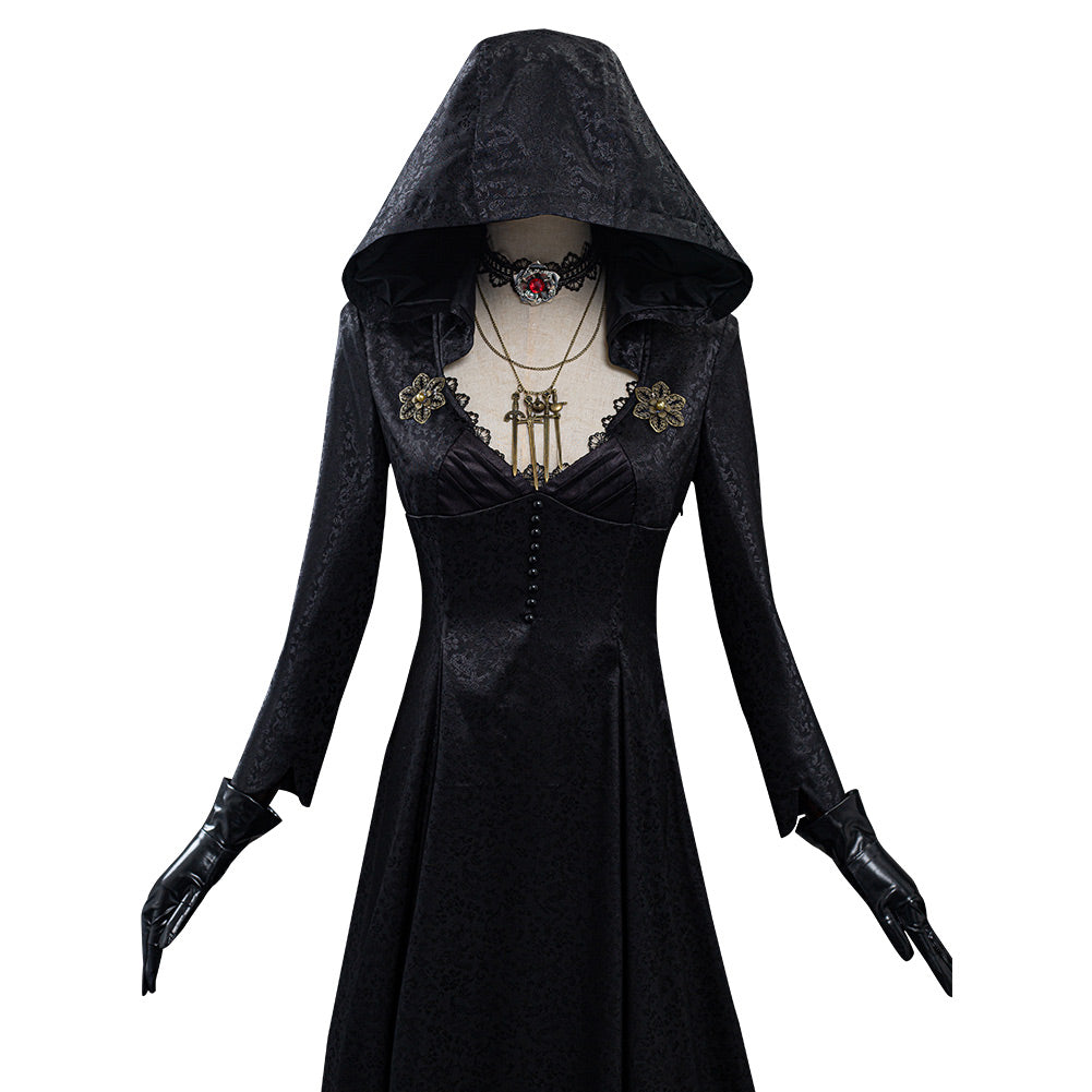 Vampire Lady Cosplay Costume from Evil Village - Top-Grade Quality Outfit for Halloween, Conventions, and Themed Parties