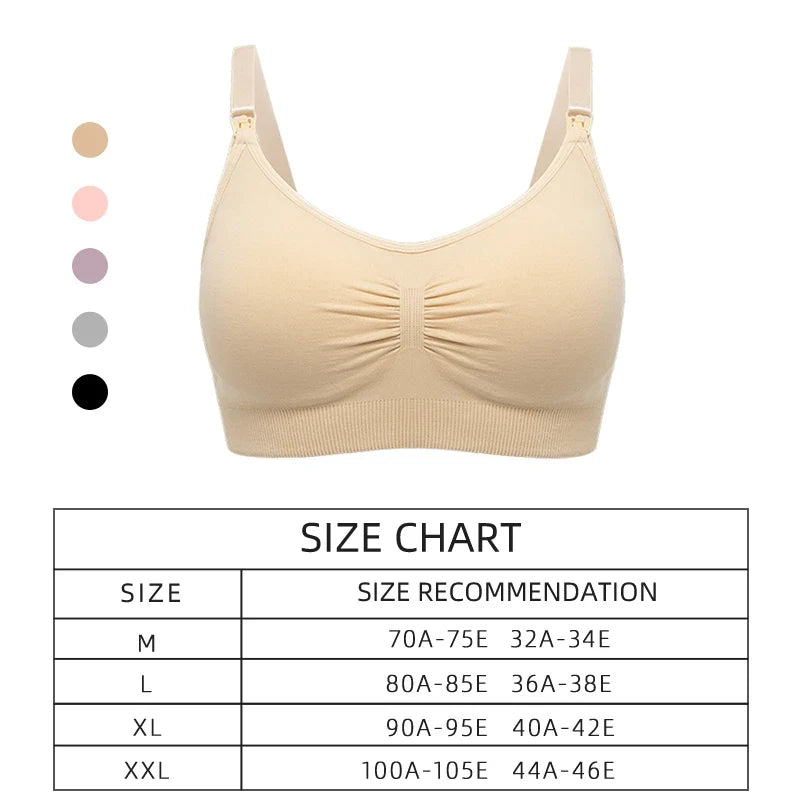 seamless wire-free maternity, nylon, all seasons – Breathable women's nursing bra