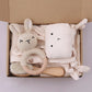 Teething Toy Wooden Ring Rattle Kit With Cotton Gauze Mobile Gym Newborn Gift Fall 2025 Soothing