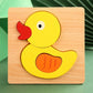 Quality High 3D Wooden Cartoon Animal Puzzle for Kids