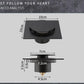 Floor2026 Edition Drain Brass Deodorizing Square Shower Drain Grate Cover 10x10 cm for Contemporary Bathroom Upgrade