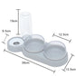 Raised Pet Feeding Station Tilted 3-Bowl Design With 500ML Water Bottle Fall 2025 Comfort-Grip Spine Protection