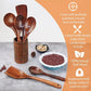 Eco-Friendly Cooking Spoons Non-Stick Safe 2026 – Organic Teak Wooden Kitchen Utensil Kit