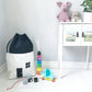Toy Storage Bag Kids Drawstring Organizer Storage Container Back To School 2025 Travel-Friendly Clean Up Option