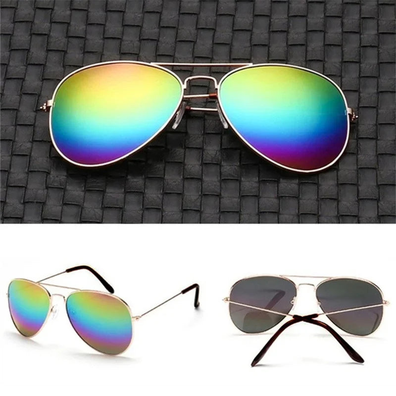 Double 2025 Bridge Aviation Sunglasses for Women - UV400 Alloy Frame Mirror Glasses