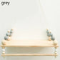 Wooden Wall Shelf With Clothes Rack Scandinavian Hanging Shelf Kids Room Fall 2025 Rope Storage Organizer