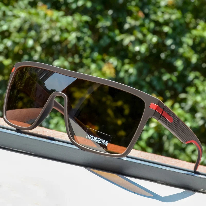 Sunglasses Polarized for Men Square Oversized UV400 Anti-Glare Goggles