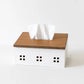 Tissue Box Wooden Scandinavian Napkin Holder Box Fall 2025 Kitchen Dining Organizer Eco Friendly Rustic Gift