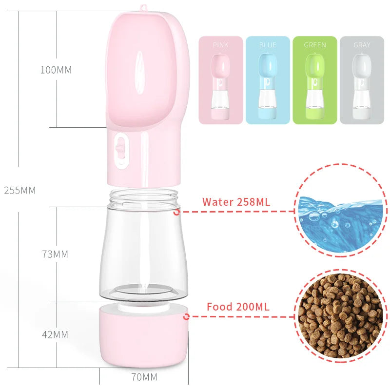 Dog Water Bottle Travel-Friendly Travel Bowl Hands-Free Pet Drinking Bottle Fall 2025 Leakproof Hydration
