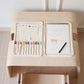 Pencil Case Canvas Kids Stationery Organizer Bag Desk Crayon Holder Back To School 2025 Travel-Friendly Tidy Workspace