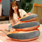 Plush Salmon Pillow Realistic Food Cushion Cozy Gift