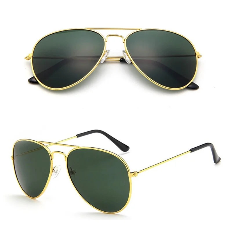 Double 2025 Bridge Aviation Sunglasses for Women - UV400 Alloy Frame Mirror Glasses