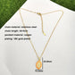women's Timeless Virgin Mary pendant necklace - 18K gold-plated stainless steel link chain, for everyday wear