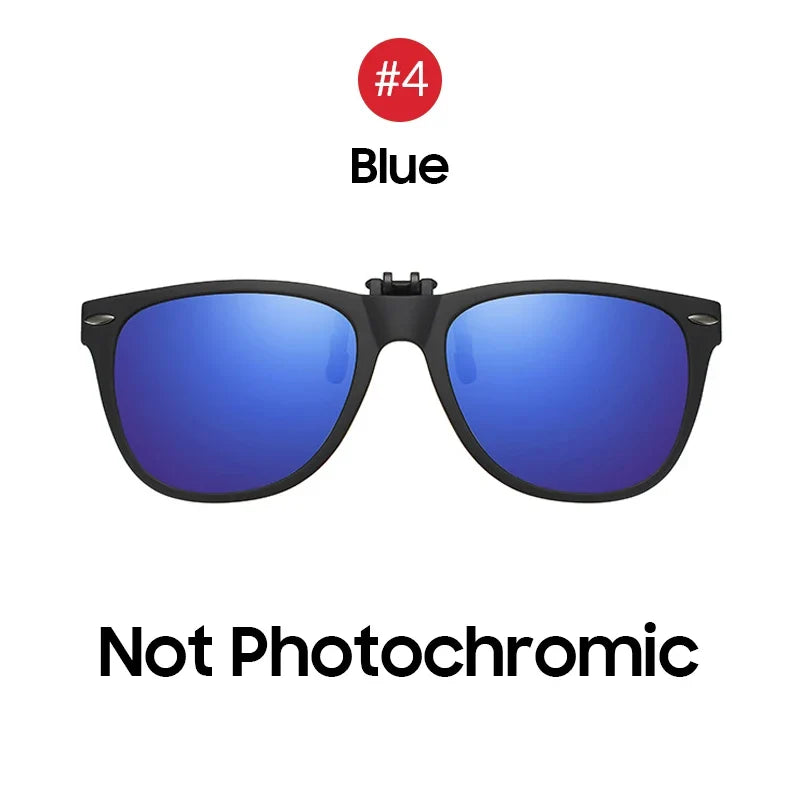 Sunglasses Photochromic Flip-Up Clip-On Polarized Lenses for Driving Summer 2026 Trend Gift Idea