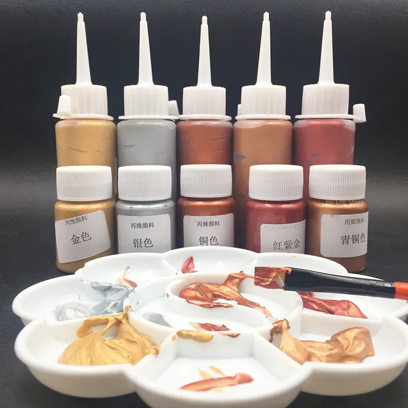 Acrylic Paint Metallic Water-Resistant Non Fading for Statuary and DIY Graffiti Crafts TikTok Viral 2026 Gift