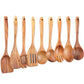 Eco-Friendly Cooking Spoons Non-Stick Safe 2026 – Organic Teak Wooden Kitchen Utensil Kit