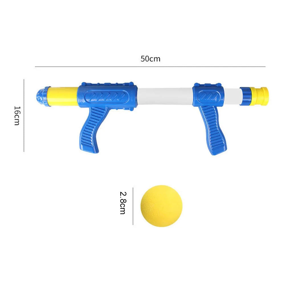Foam Ball Gun Kids Air Powered Plush Bullet Shooter Toy Desktop Indoor Outdoor Fall 2025 Safe EVA Play