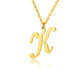 Gold Personalized Initial Necklace - Elegant Minimalist Gift for Women, Weddings & Anniversaries