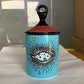 Candle Holder Starry Sky Big Eye Ceramic Jar Household Decor Fall 2025 Aromatherapy Scented Gift