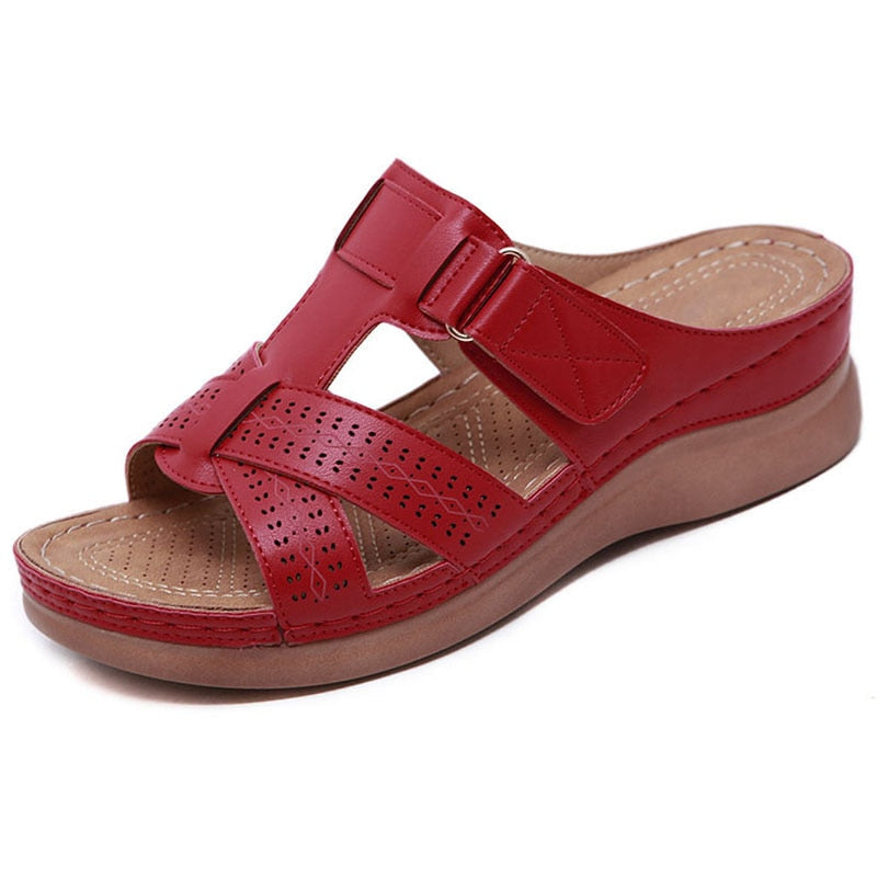 Comfortable Women's Platform Sandals with Slip-On Design and Shock-Absorbing Sole for All-Day Support-2