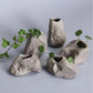 Ceramic Vase Stone Texture Tabletop Sculpture Vase Household Decor Fall 2025 Wedding Centerpiece Rustic Gift