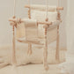 Swing Baby Canvas Seat Infant Hanging Swing 0-12 Months Wooden Rope Nursery Fall 2025 Safe Seat Belt