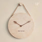 Wooden Wall Clock 12 Inch Hanging Rope Minimalist Round Clock Fall 2025 Rustic Household Decor Cozy Living Room Accent