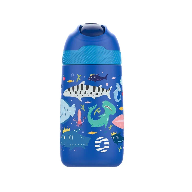 Water Kids Bottle 350ml Vacuum Insulated Thermos Healthy Straw BPA Free Back to School 2025 Hot Cold 24H