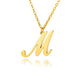 Gold Personalized Initial Necklace - Elegant Minimalist Gift for Women, Weddings & Anniversaries