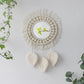 Macrame Mirror Kit Cotton Fringe Boho Wall Hanging Mirrors Fall 2025 Cozy Nursery Household Decor Gift