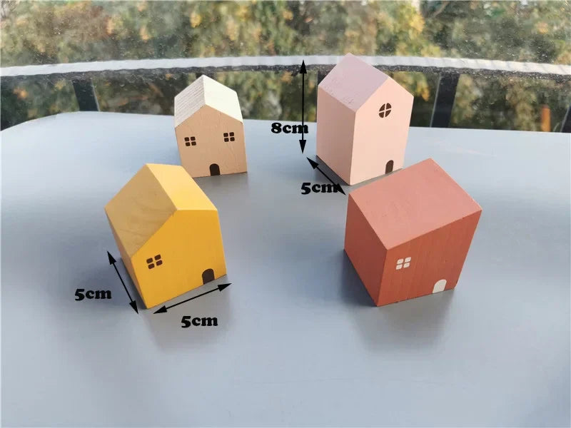Wooden Building Blocks Pastel Scandinavian Stacking Play Kit Fall 2025 Eco Friendly Imaginative Play Gift