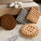 Seat Cushion Biscuit Plush Pillow Cozy Household Decor Fall 2025 Decorative Chair Car Pad Comfort Gift