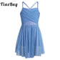 Light Girls' Dance Dress - Flowy, Glittery Mesh, Ballet & Gymnastics Costume