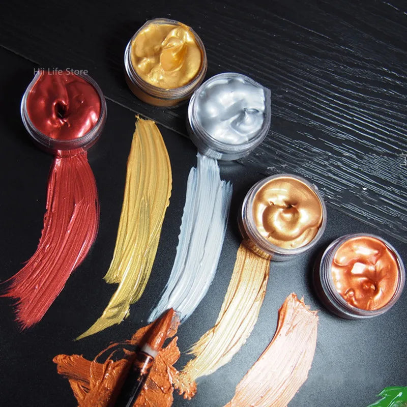 Acrylic Paint Metallic Water-Resistant Non Fading for Statuary and DIY Graffiti Crafts TikTok Viral 2026 Gift