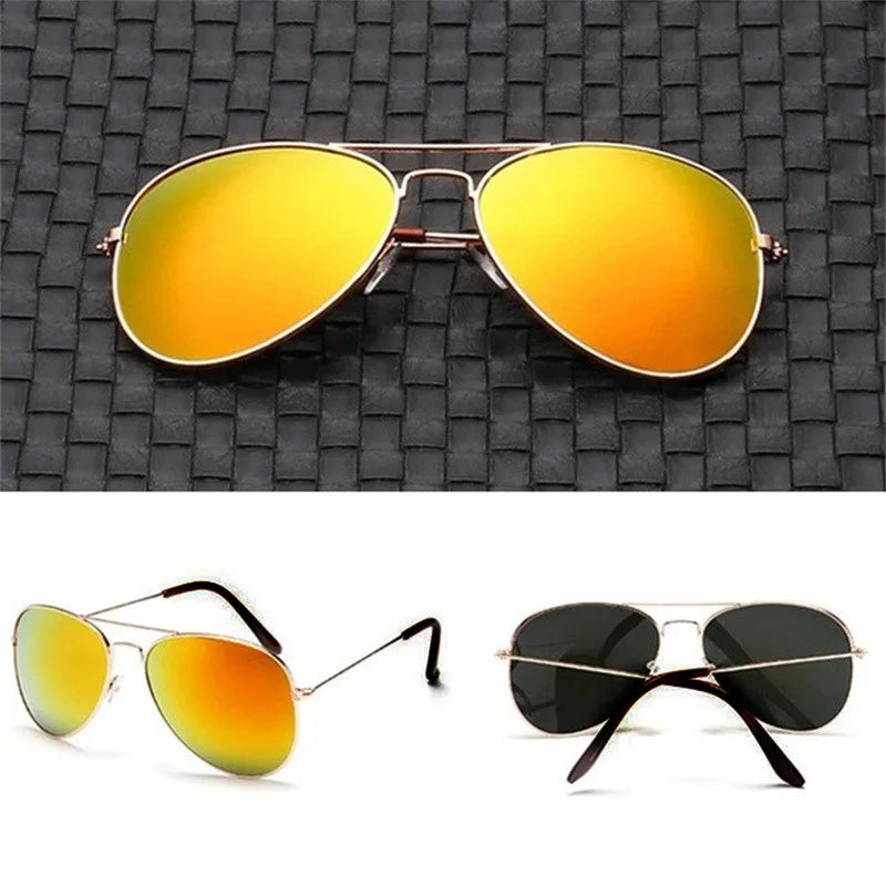 Double 2025 Bridge Aviation Sunglasses for Women - UV400 Alloy Frame Mirror Glasses