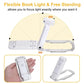 Mini LED Clip Book Light - USB Battery-Powered, Brightness Flexible Eye Protection Bookmark for Night Reading